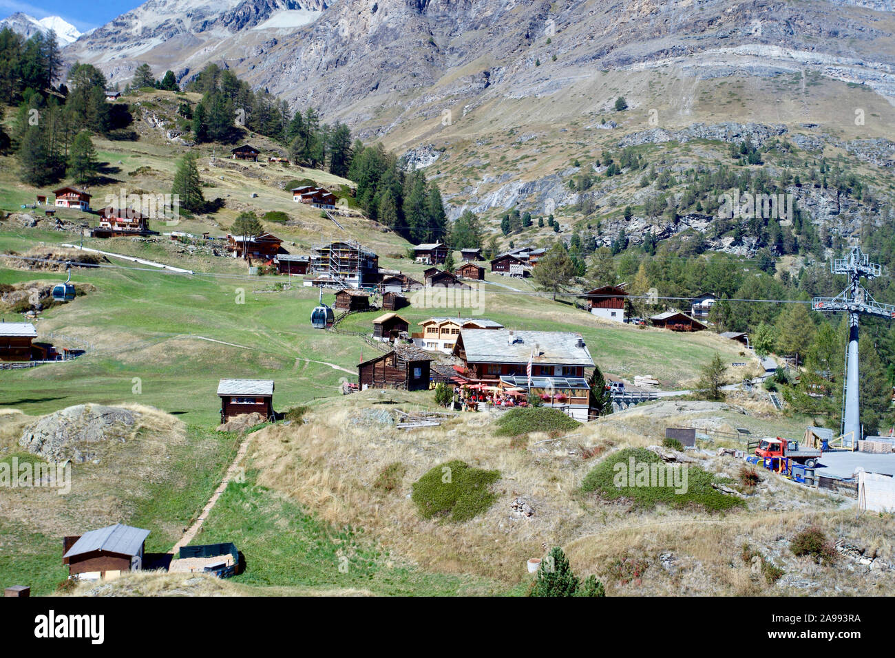 Furi, Visp, Valais, Suisse. Banque D'Images