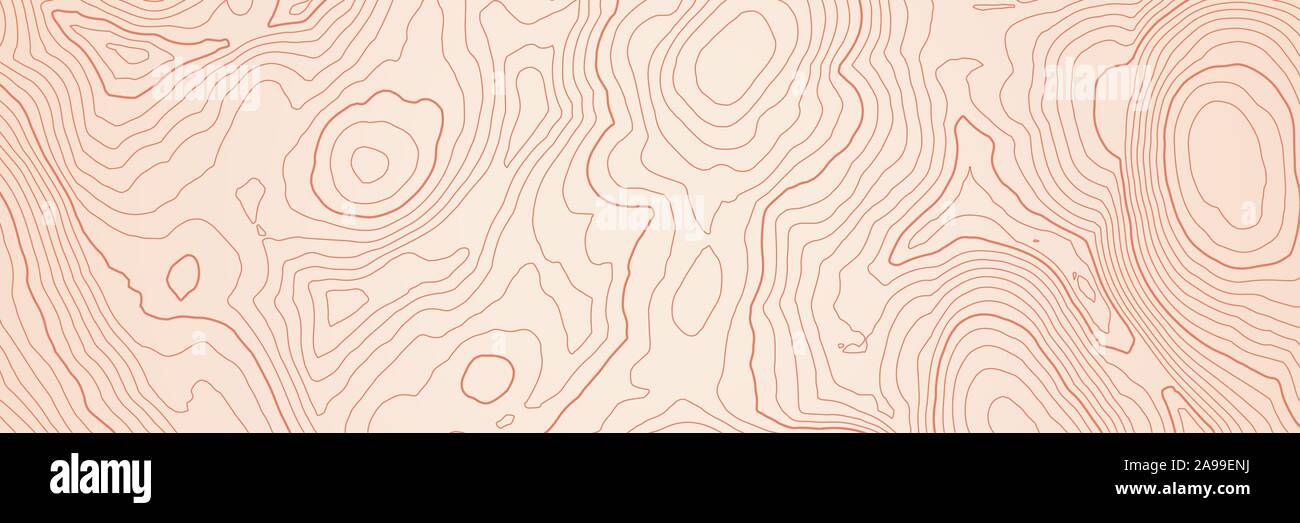 Résumé fond de carte topographique avec lignes de hauteur Illustration de Vecteur