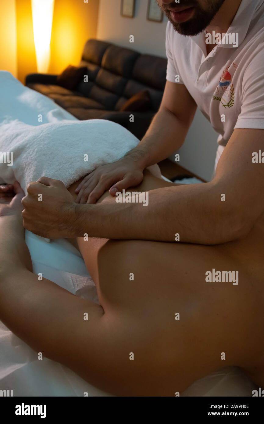 Le massage sportif 5 Banque D'Images