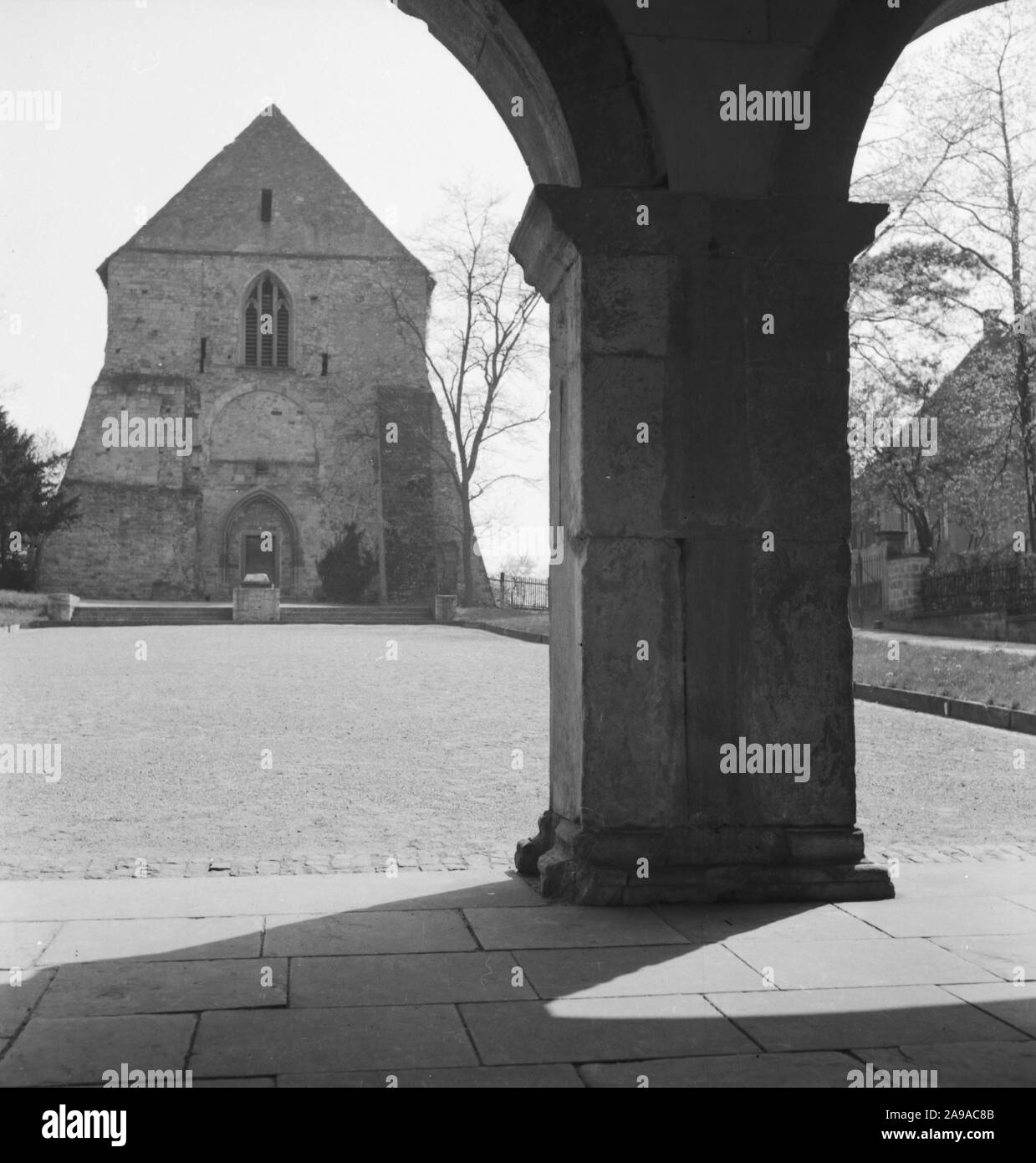 Un voyage à Lorsch à Berstraße, Allemagne 1930. Banque D'Images