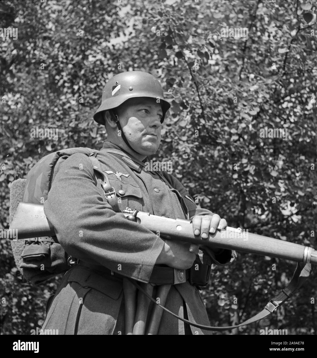 Un brave soldat de la Wehrmacht allemande, l'Allemagne des années 1930. Banque D'Images