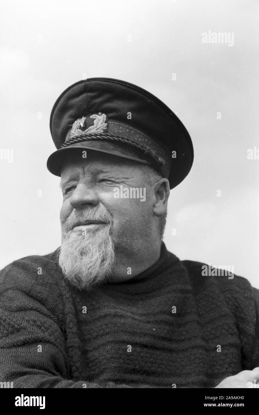 Un voyage à l'île de Helgoland, Allemagne 1930. Banque D'Images