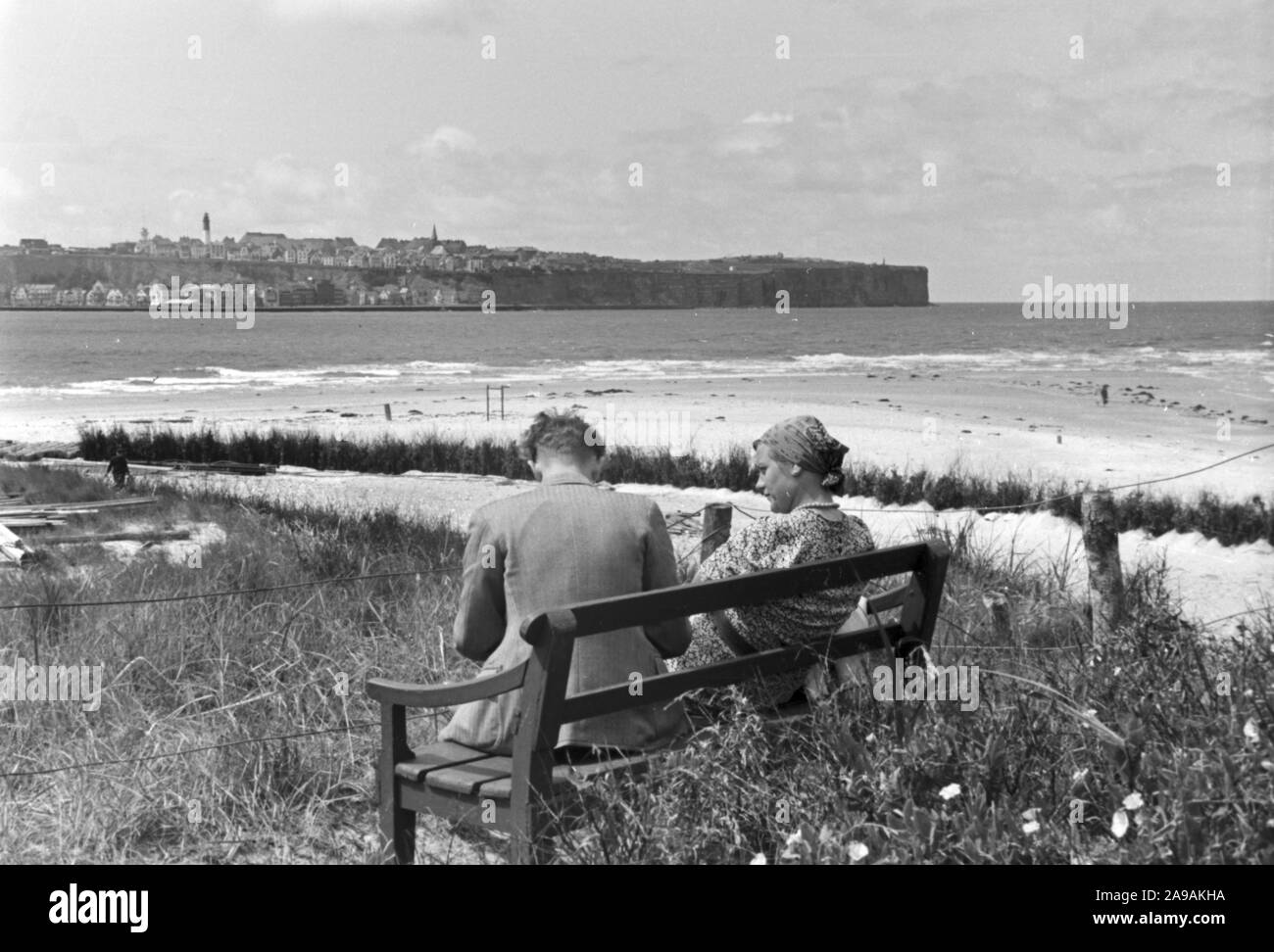 Un voyage à l'île de Helgoland, Allemagne 1930. Banque D'Images