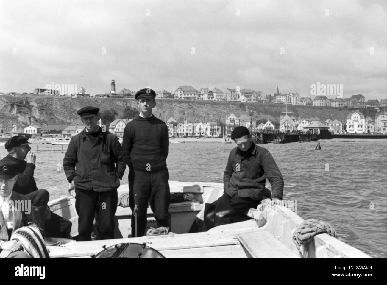 Un voyage à l'île de Helgoland, Allemagne 1930. Banque D'Images
