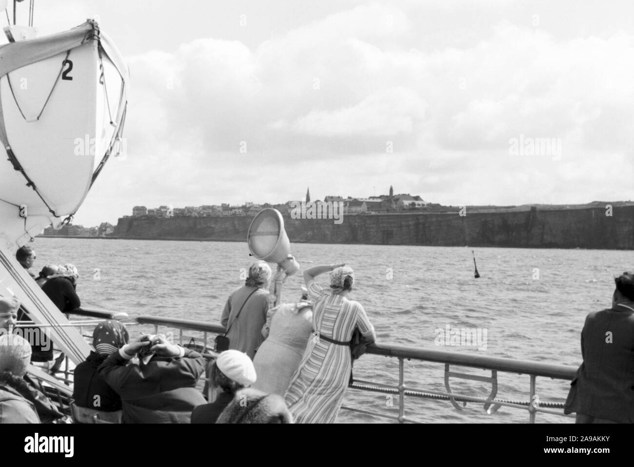 Un voyage à l'île de Helgoland, Allemagne 1930. Banque D'Images