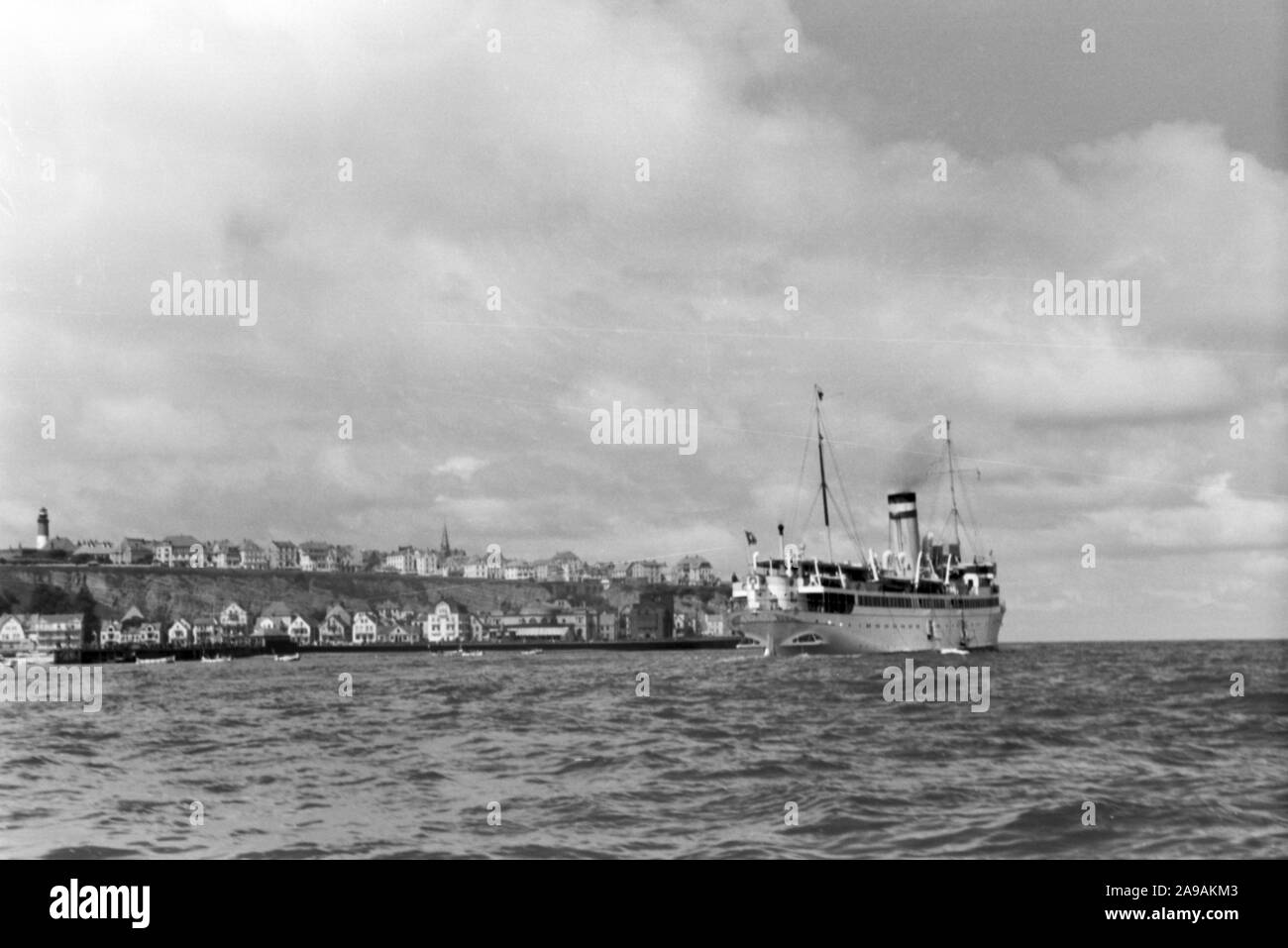 Un voyage à l'île de Helgoland, Allemagne 1930. Banque D'Images