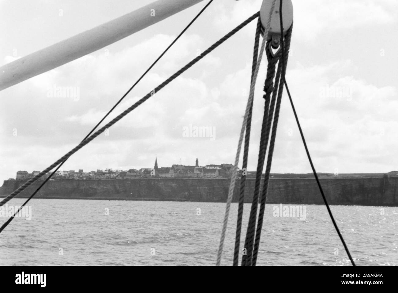 Un voyage à l'île de Helgoland, Allemagne 1930. Banque D'Images