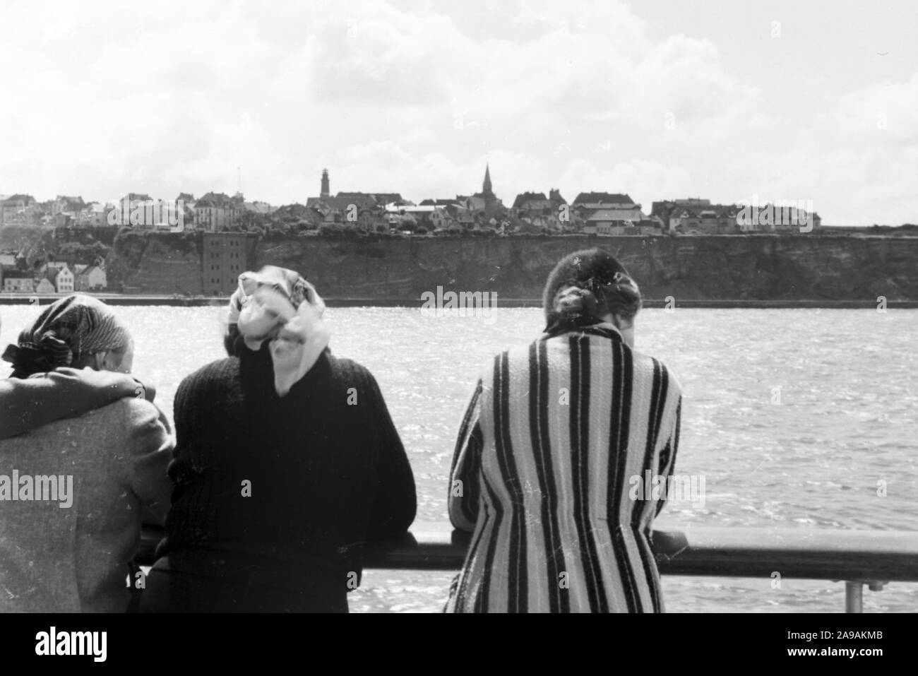 Un voyage à l'île de Helgoland, Allemagne 1930. Banque D'Images