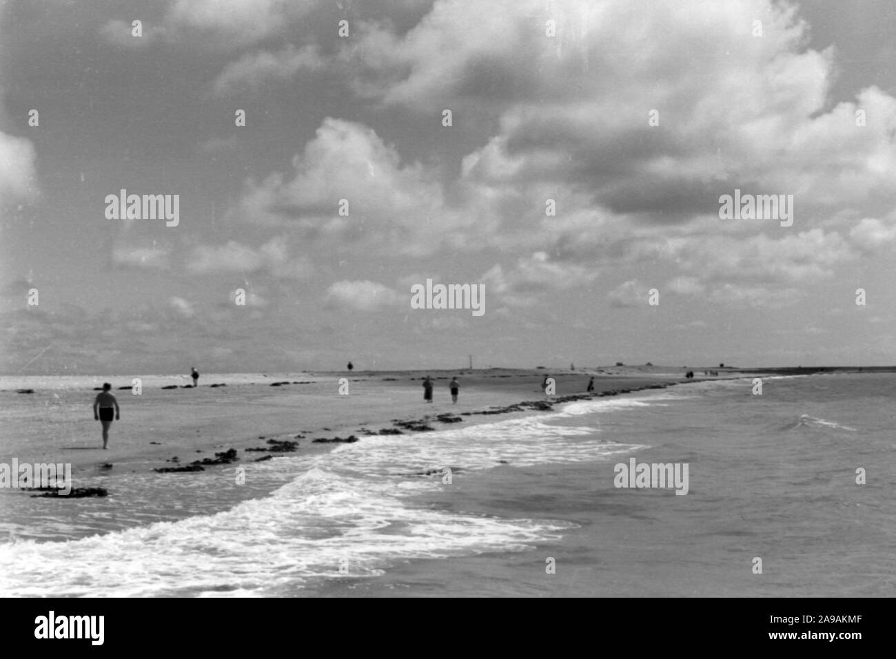 Un voyage à l'île de Helgoland, Allemagne 1930. Banque D'Images