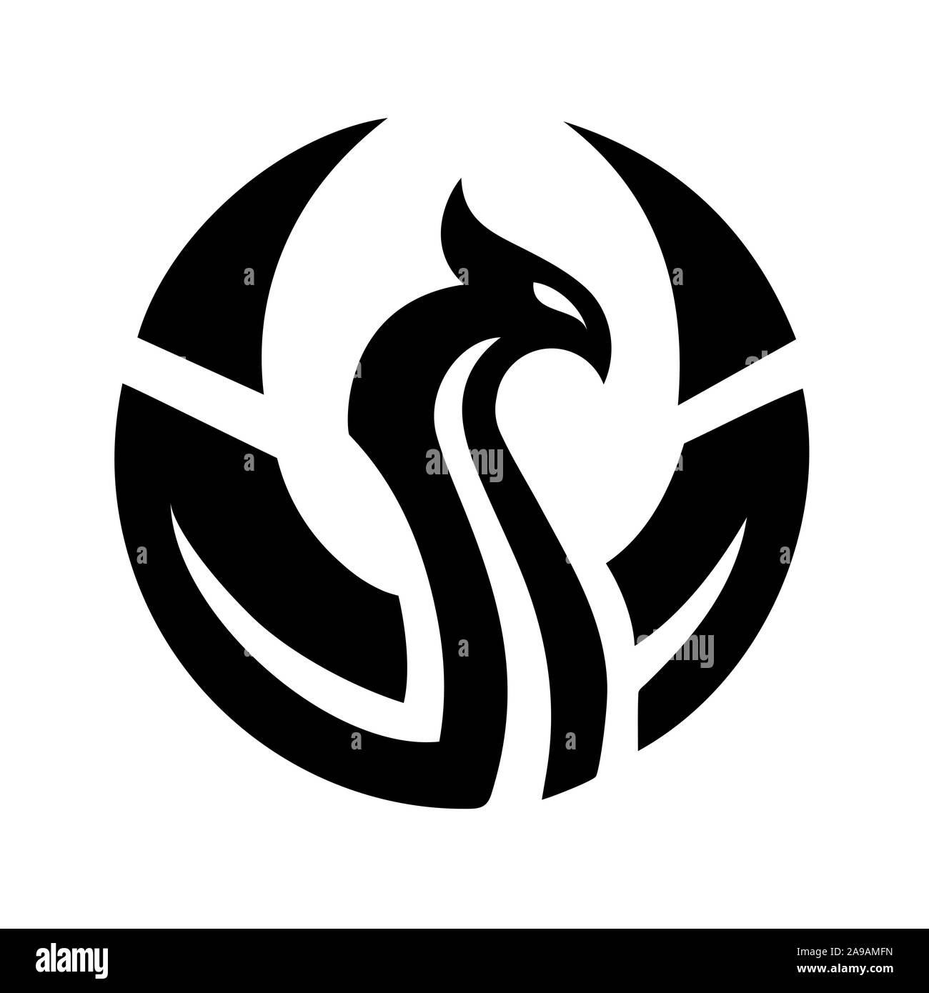 Phoenix stylisé, le logo d'illustration vectorielle modèle logo eagle Illustration de Vecteur