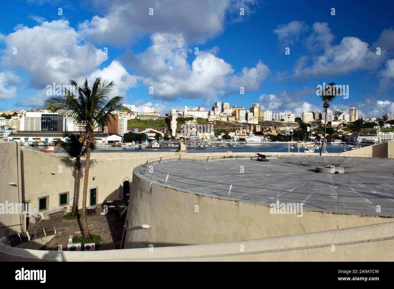 Fort de São Marcelo, Baia de Todos os Santos, Salvador, Bahia, Brésil Banque D'Images