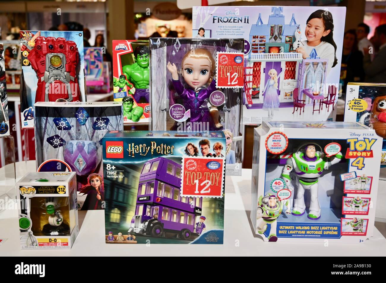 L'Association du jouet DreamToys Top 12 des jouets pour Noël 2019 Liste Banque D'Images