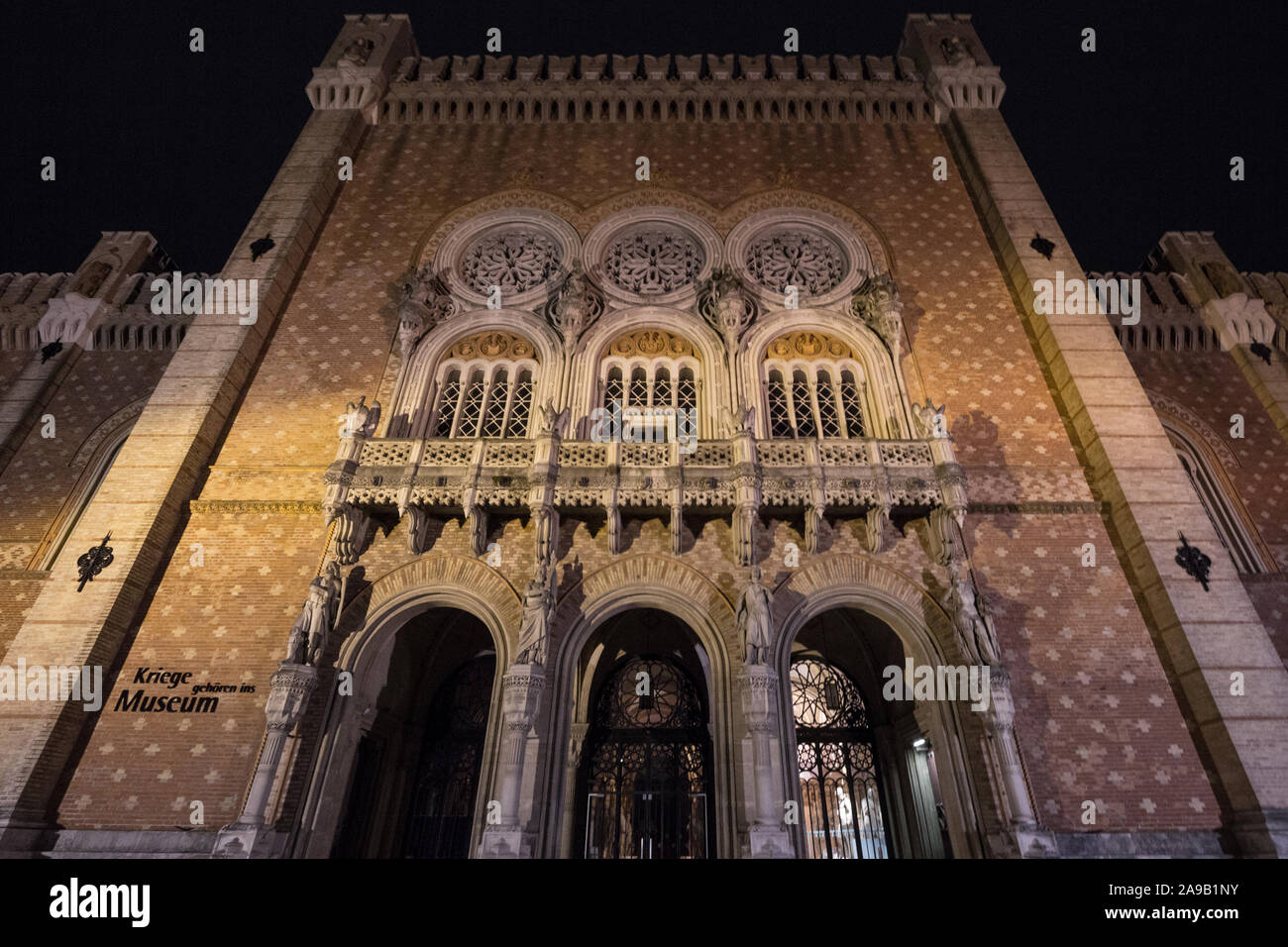 Vienne, Autriche - le 6 novembre 2019 : entrée principale de l'Heeresgeschichtliches Museum, également appelé le musée d'histoire militaire de Vienne, le principal Banque D'Images