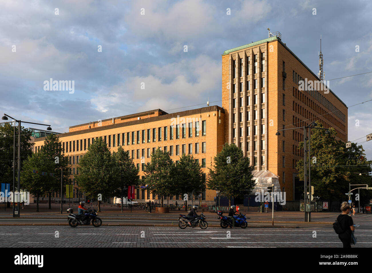 Postitalo, l'ancien quartier général du ministère des Postes et Télécommunications, à Helsinki, Finlande Banque D'Images