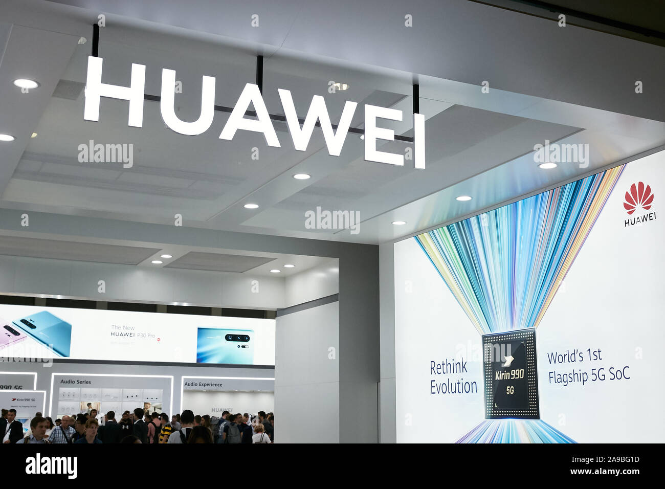 06.09.2019, Berlin, Berlin, Allemagne - La HUAWEI stand à l'IFA. La société chinoise présentera ses innovations dans le domaine de la communication mobile Banque D'Images