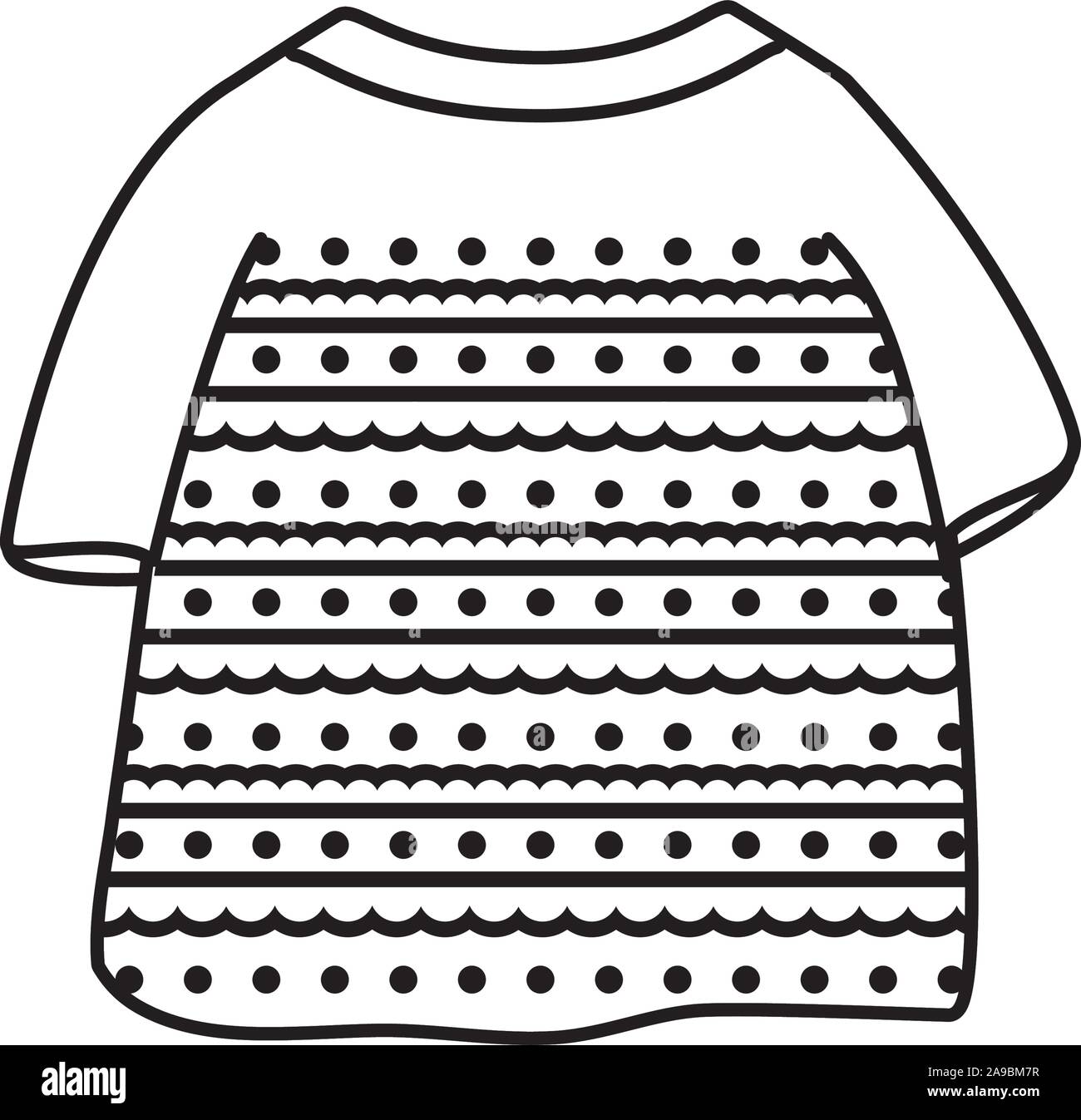 L'article de vêtements, costumes typiquement mexicaine, vector illustration design Illustration de Vecteur