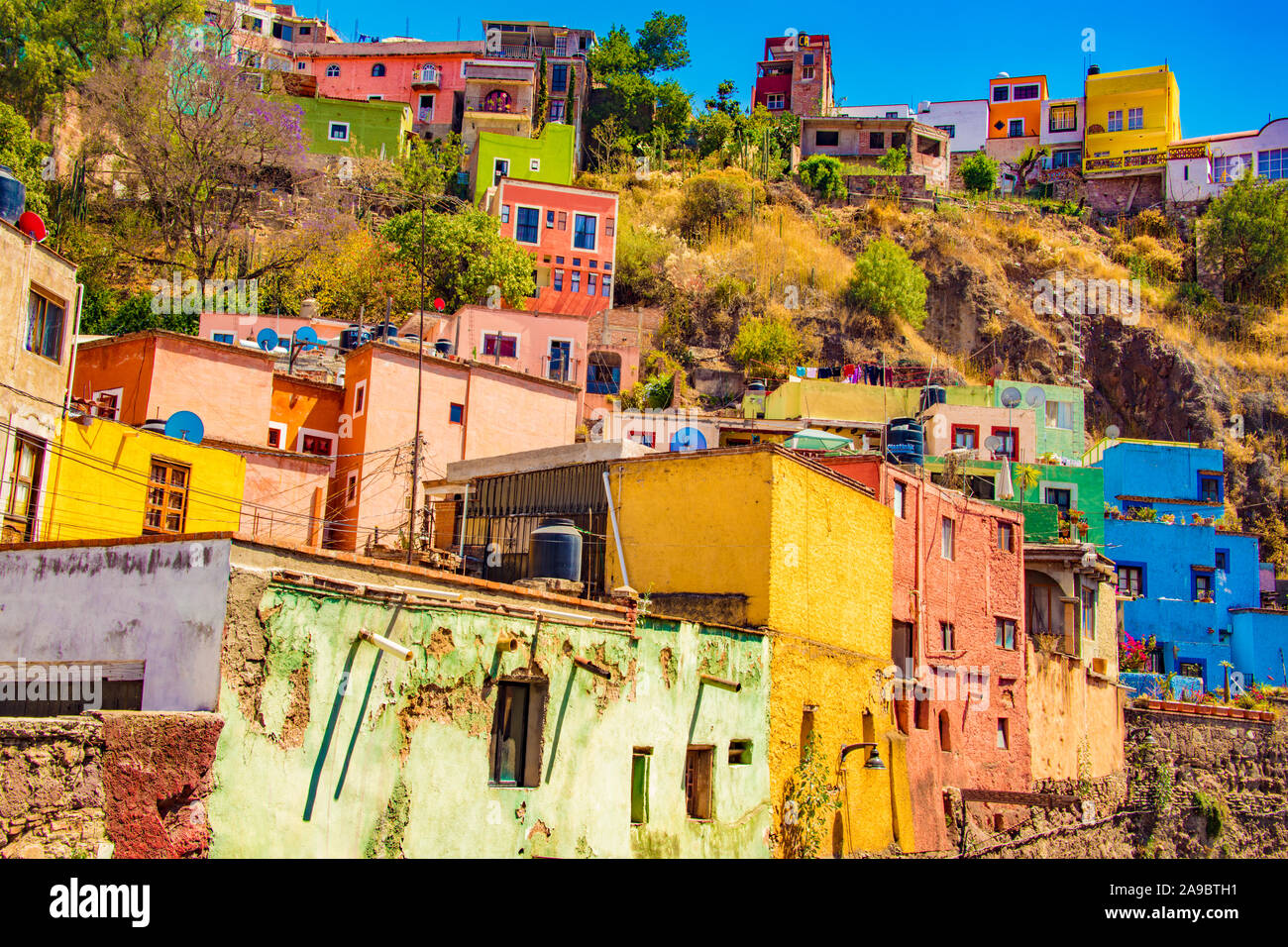 Guanajuato, Mexique, 'Mexique' ville les plus colorés de l'État de Guanajuato Banque D'Images