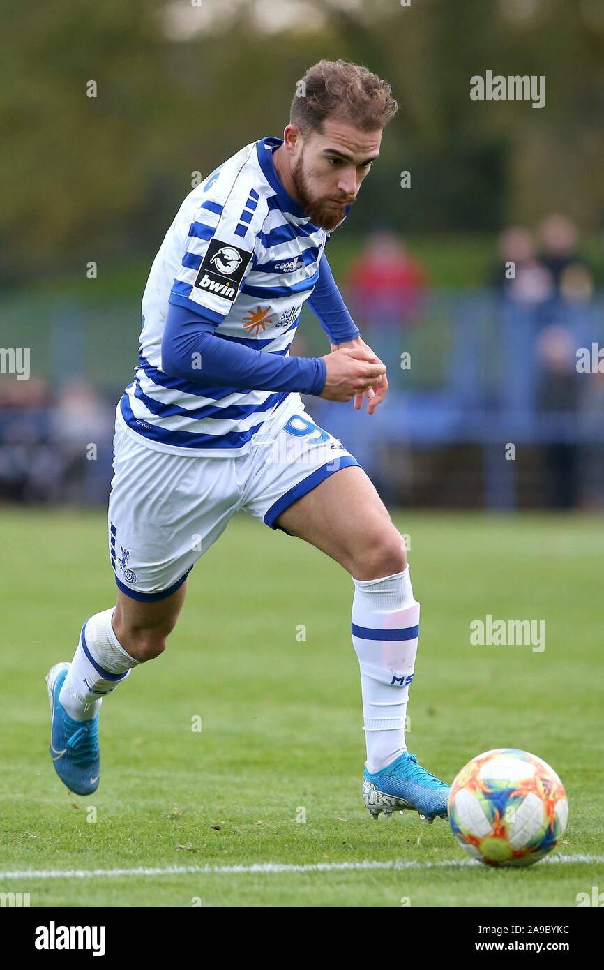 Duisburg, Allemagne. 14Th Nov, 2019. firo : 14.11.2019 Football, 3e ligue, la saison 2019/2020 MSV Duisburg - De Graafschap Doetinchem, Ahmet Engin TEST (#  9) MSV Duisburg, seule action | Conditions de crédit dans le monde entier : dpa/Alamy Live News Banque D'Images