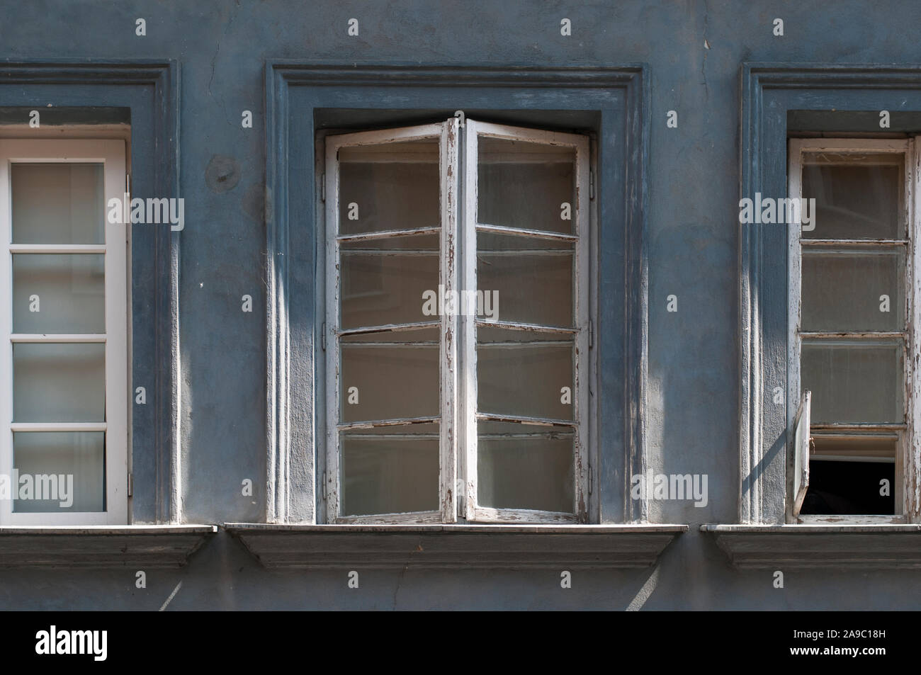 Façade d'un bâtiment du 19ème siècle à Varsovie Banque D'Images