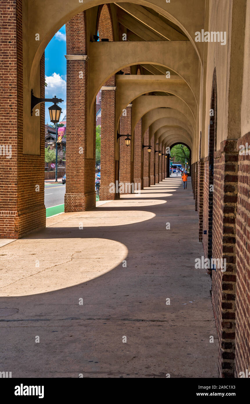 Détail de Franklin Field, University of Pennsylvania, Philadelphia, USA Banque D'Images