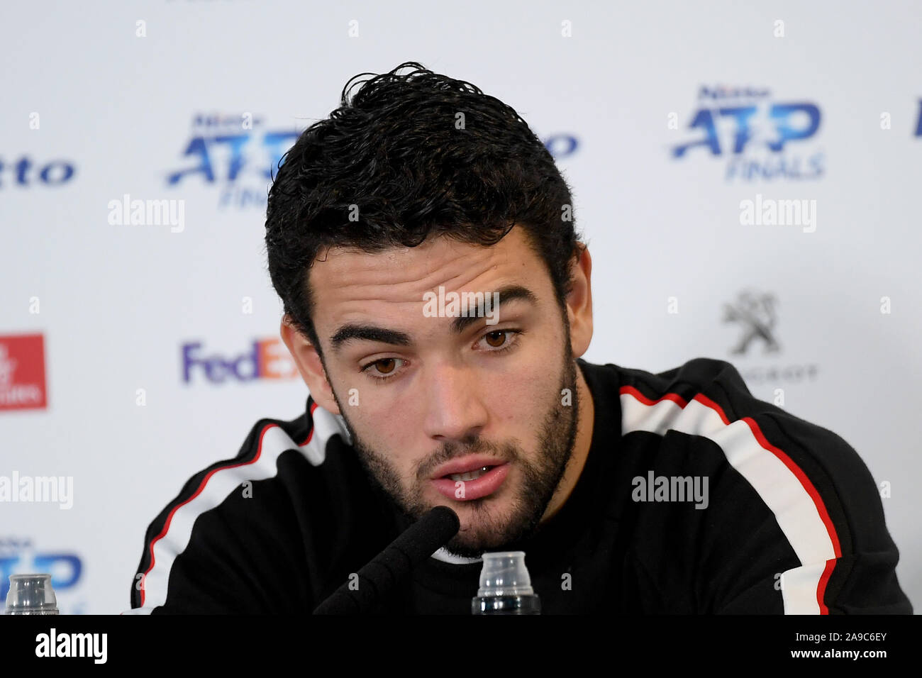 Roma, Italie. 14Th Nov, 2019. matteo berrettini, ita, au cours de la formation finale ATP Nitto e DOMINIC THIEM Match - MATTEO BERRETTINI, les Internationaux de tennis à Londres, l'Italie, le 14 novembre 2019 - LPS/Roberto Zanettin Crédit : Roberto Zanettin/LPS/ZUMA/Alamy Fil Live News Banque D'Images