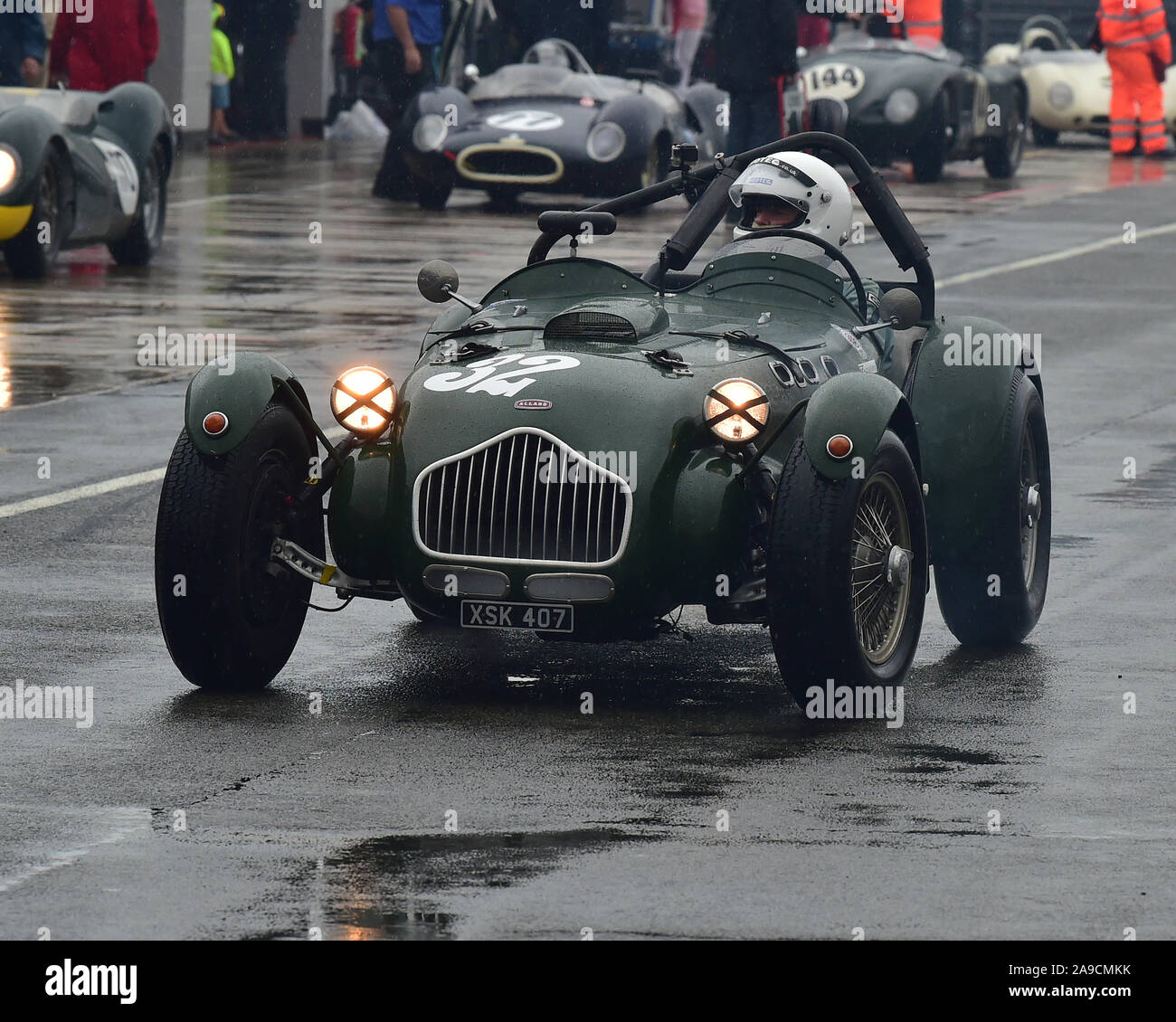 Oliver Llewellyn, Tim Llewellyn, Allard J2, Royal Automobile Club Woodcote Trophy, Stirling Moss Trophy, Silverstone Classic, juillet 2019, Silverstone, Banque D'Images