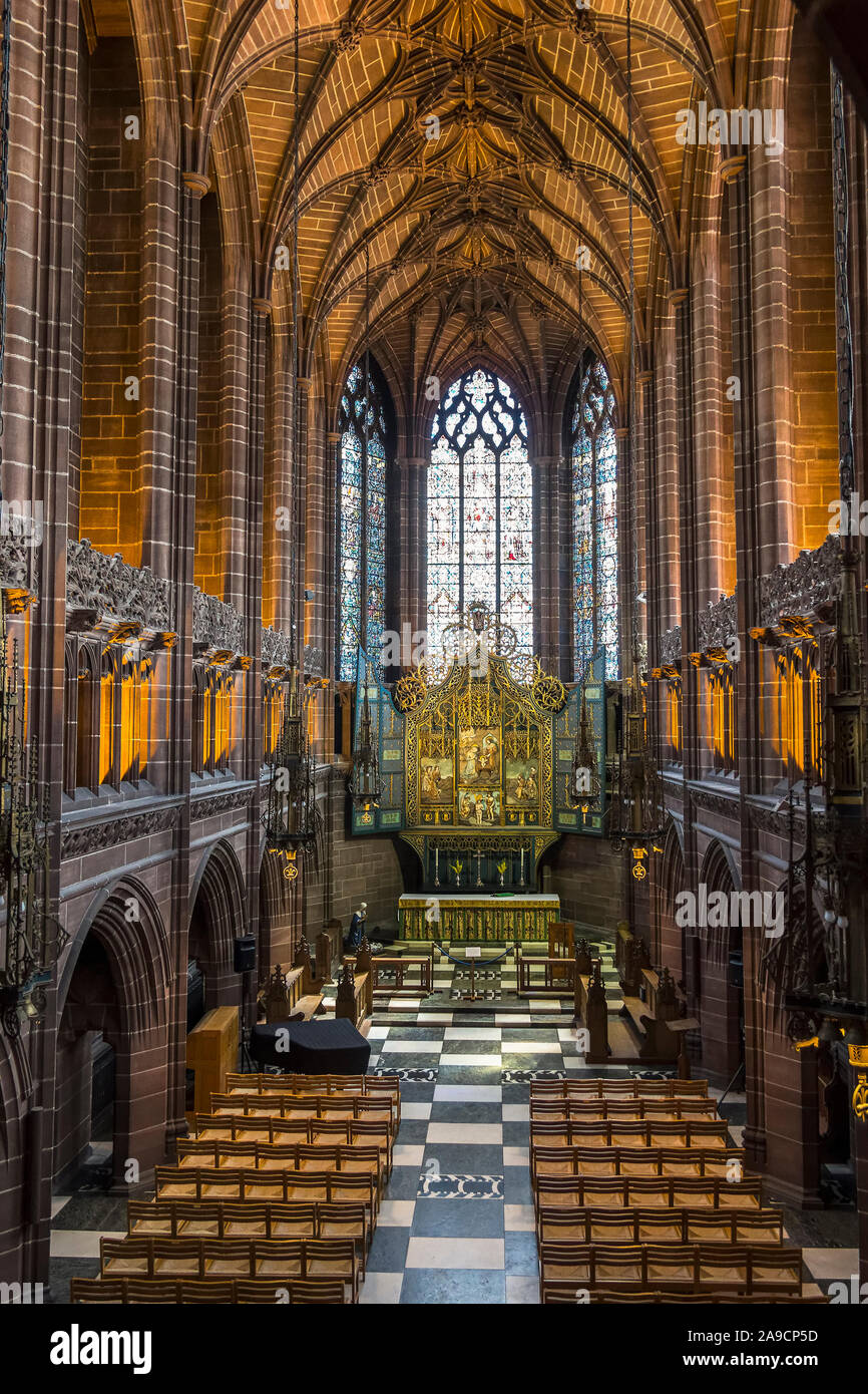 Dame Chapelle dans la cathédrale de Liverpool, Royaume-Uni Banque D'Images