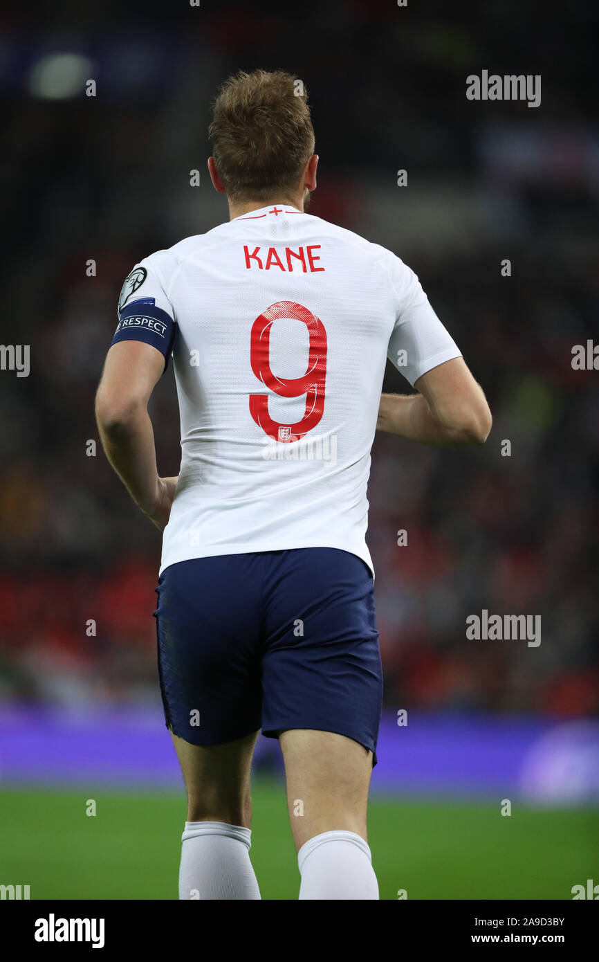 Londres, Royaume-Uni. 14Th Nov, 2019. Harry Kane (E) le match entre l'Angleterre et le Monténégro est la 1000e senior men's international match et c'est l'Angleterre v Monténégro UEFA Qualificatif de l'euro au stade de Wembley, Londres, le 14 novembre 2019. **Utilisation éditoriale uniquement, licence requise pour un usage commercial. Aucune utilisation de pari, de jeux ou d'un seul club/ligue/dvd publications** Crédit : Paul Marriott/Alamy Live News Banque D'Images