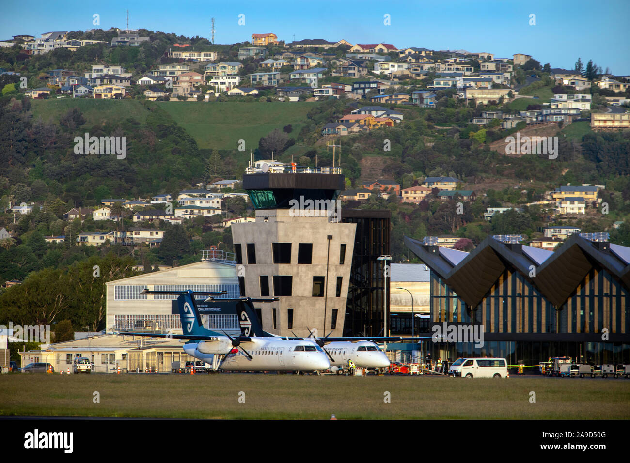 L'aéroport de Nelson, Nouvelle-Zélande Banque D'Images