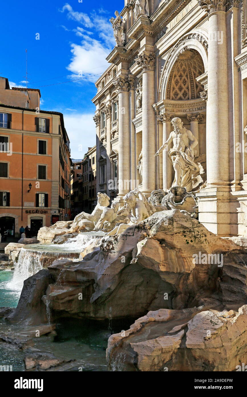 Fontana di Trevi, Rome, Latium, Italie Banque D'Images