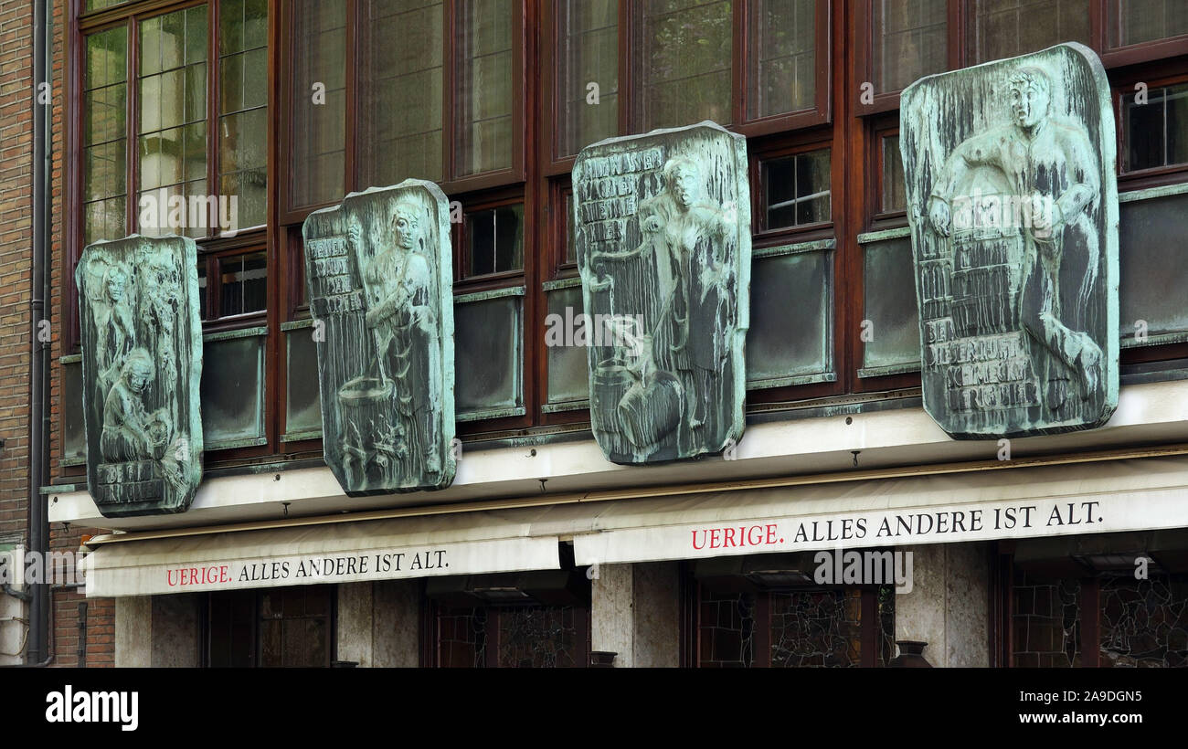 'Brasserie' Uerige, Berger Straße, vieille ville, Düsseldorf, Rhénanie du Nord-Westphalie, Allemagne Banque D'Images
