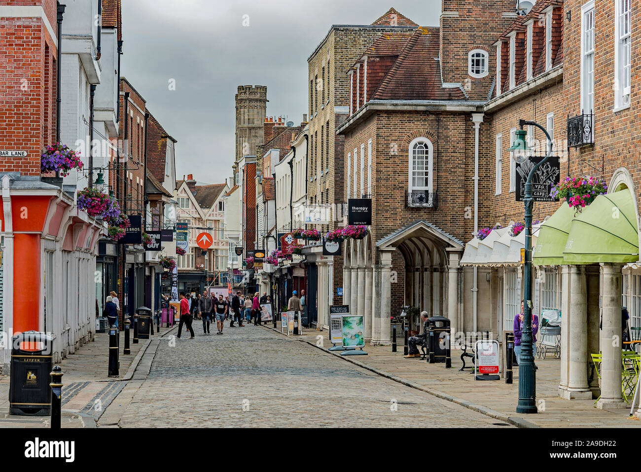 Scènes de rue Canterbury Banque D'Images