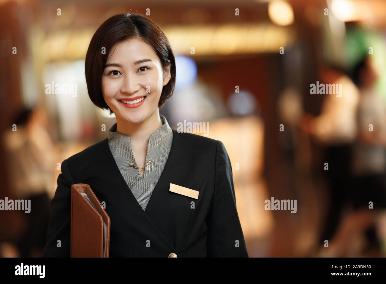 Le directeur de l'hôtel close Banque D'Images