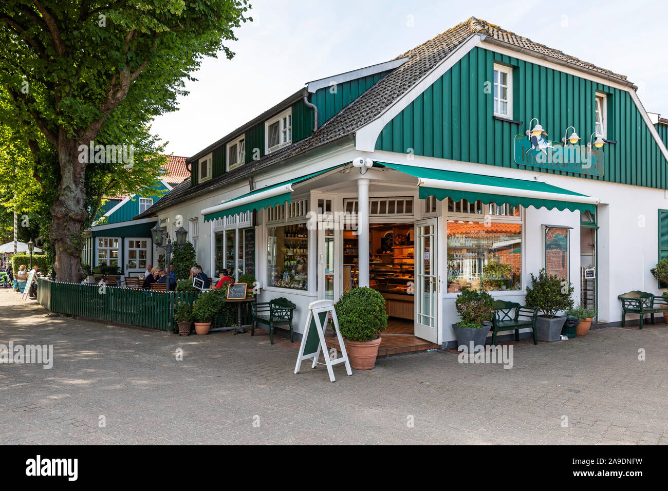 Inselbäcker, Cafe, Spiekeroog island, Washington, United States Banque D'Images