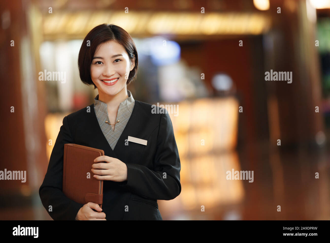 Le directeur de l'hôtel close Banque D'Images