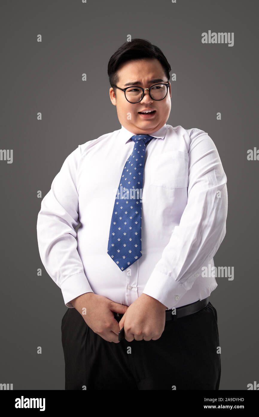 Le gros homme portant des vetements Photo Stock Alamy