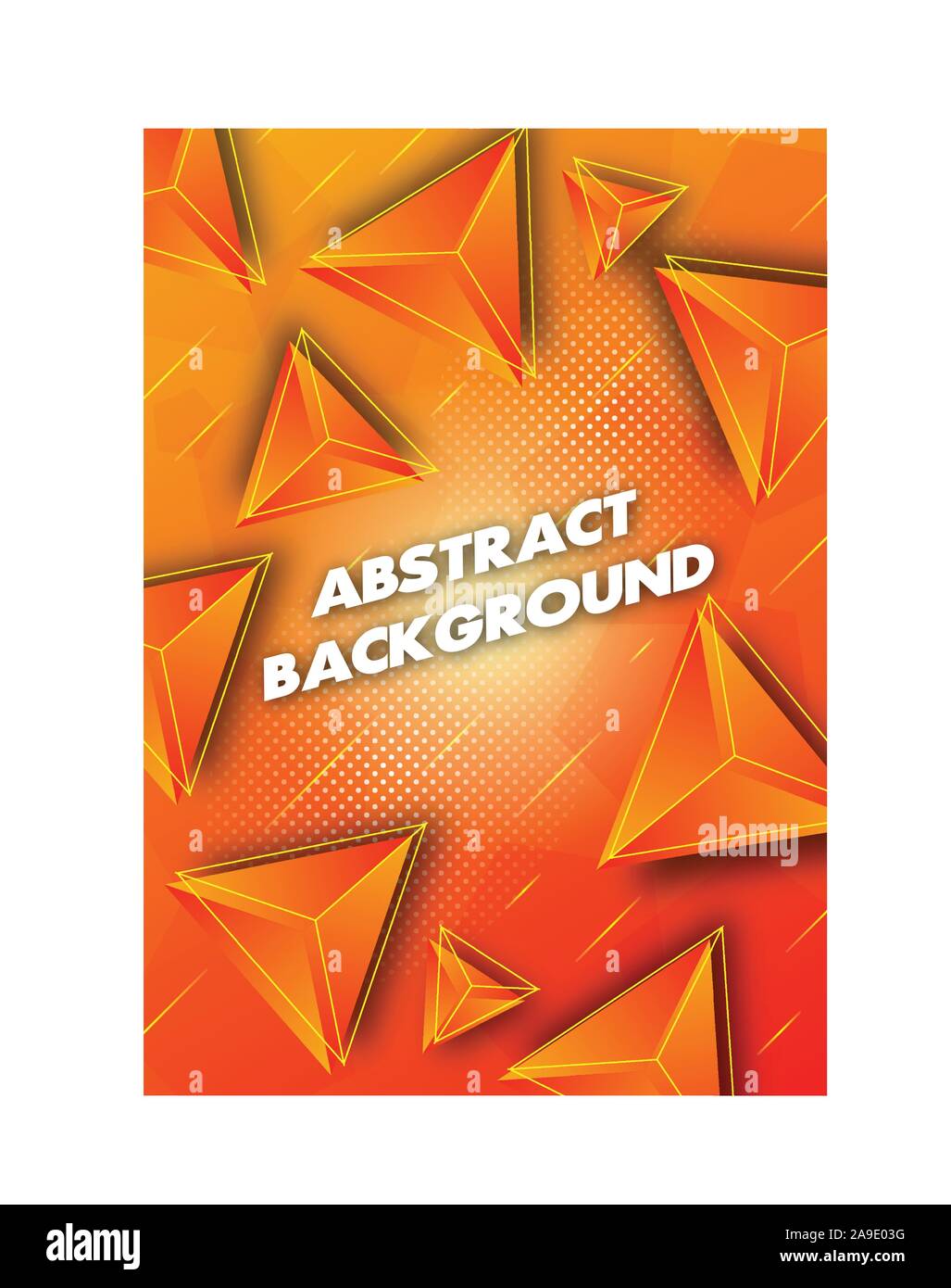 Couleur jaune forme triangles de l'affiche. Résumé fond triangle de l'affiche. Triangles 3D. Papier peint moderne et ancienne. Flare affiche en couleur. Vector Illustration de Vecteur