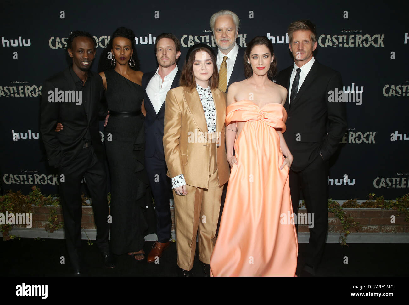 Première mondiale de Hulu's 'Castle Rock' Saison 2 avec : Barkhad Abdi, Yusra Warsama, Matthew Alan, Elsie Fisher, Lizzy Caplan, Tim Robbins, Paul étincelles Où : Los Angeles, California, United States Quand : 14 Oct 2019 : Crédit FayesVision/WENN.com Banque D'Images