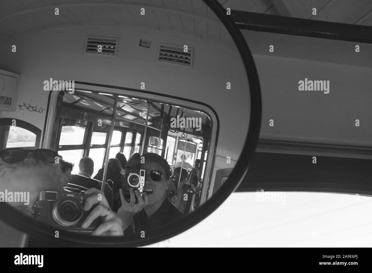 La ligne de tramway historique 15 à Belem Banque D'Images