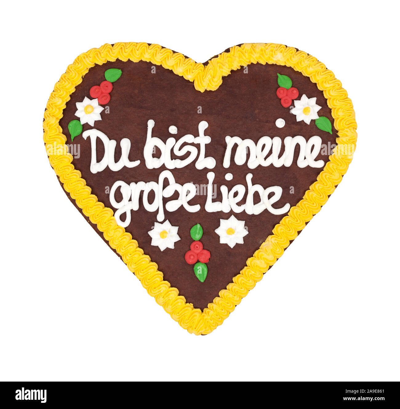 L'image d'un coeur Oktoberfest 'Vous êtes mon plus grand amour' Banque D'Images