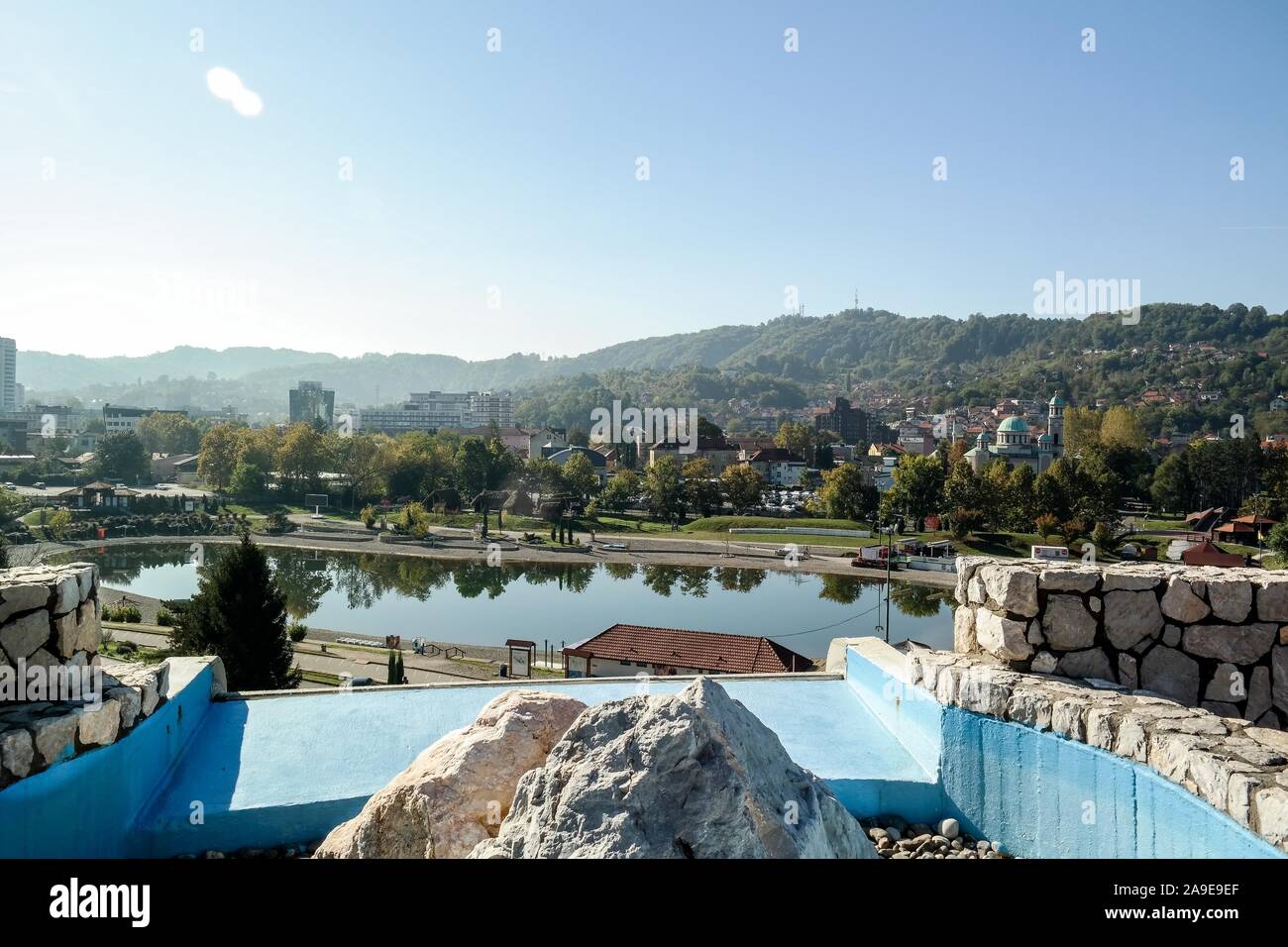 Lacs de Pannonie, Tuzla, Bosnie-Herzégovine Banque D'Images