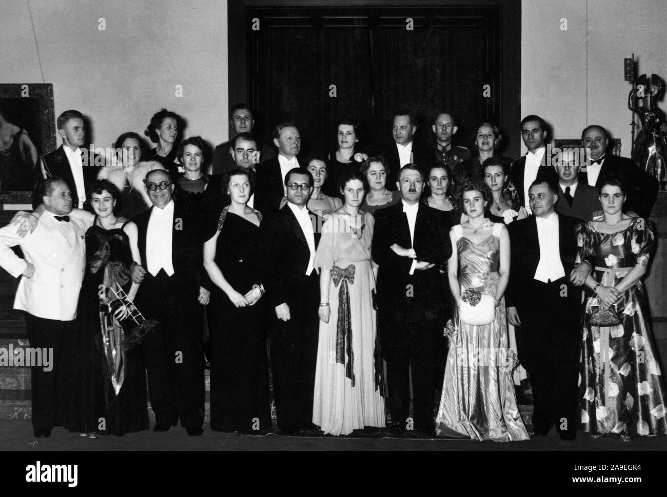 Eva Braun Collection (sest) - photo de Candide Adolf Hilter ca. fin des années 1930 ou au début des années 1940) Banque D'Images