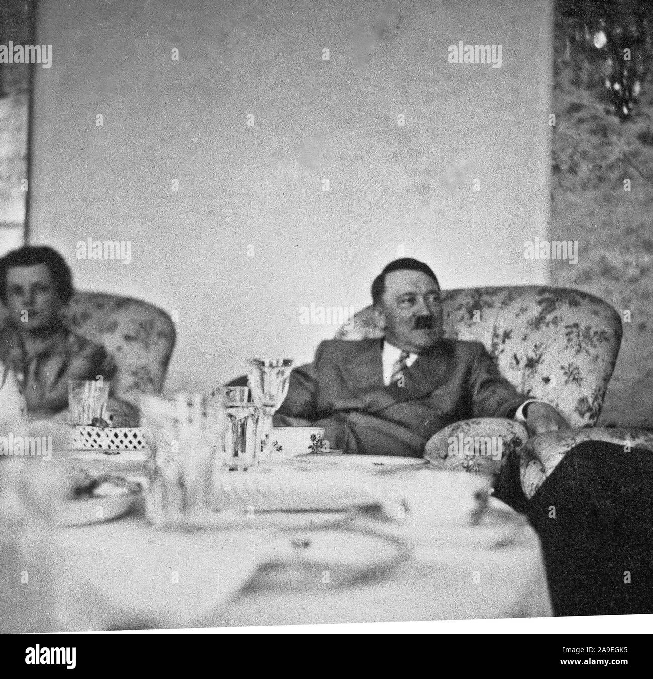 Eva Braun Collection (sest) - photo de Candide Adolf Hilter ca. fin des années 1930 ou au début des années 1940) Banque D'Images