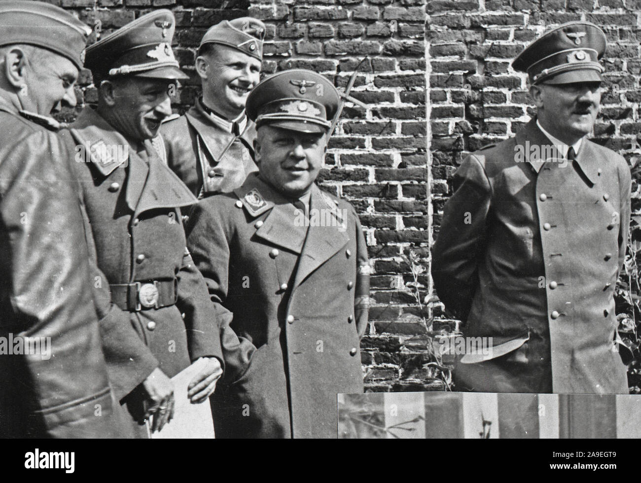 Eva Braun Collection (2) - leader nazi Adolf Hitler avec les soldats ca. fin des années 1930 ou au début des années 1940 Banque D'Images