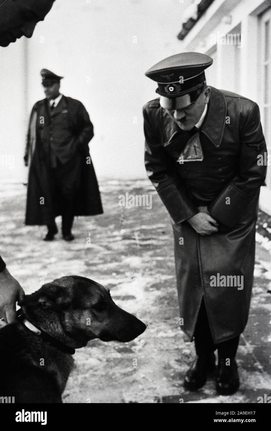 Eva Braun Collection (osam) - message d'Adolf Hitler un chien ca. fin des années 1930 ou au début des années 1940 Banque D'Images