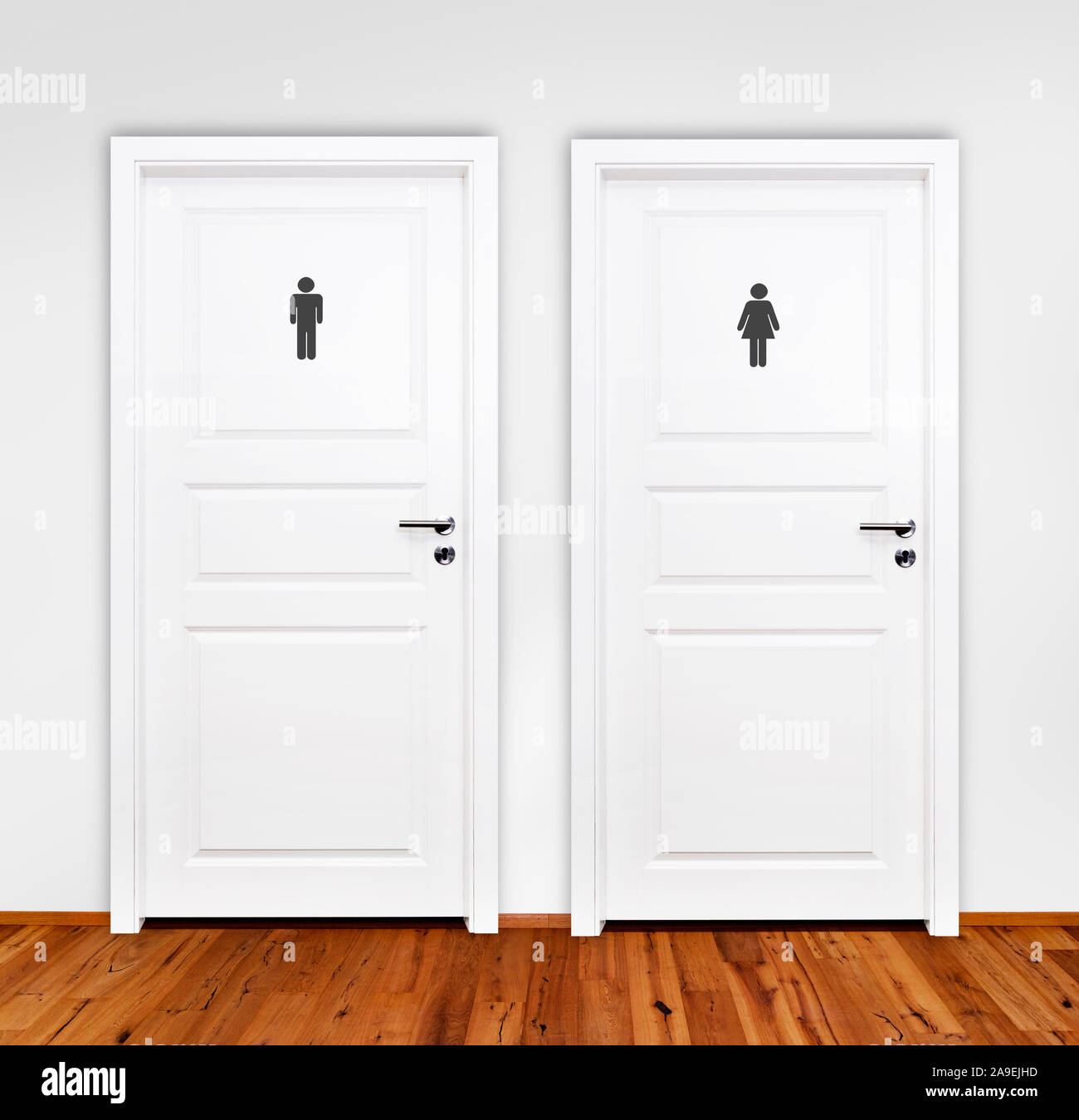 Portes de toilette Banque d