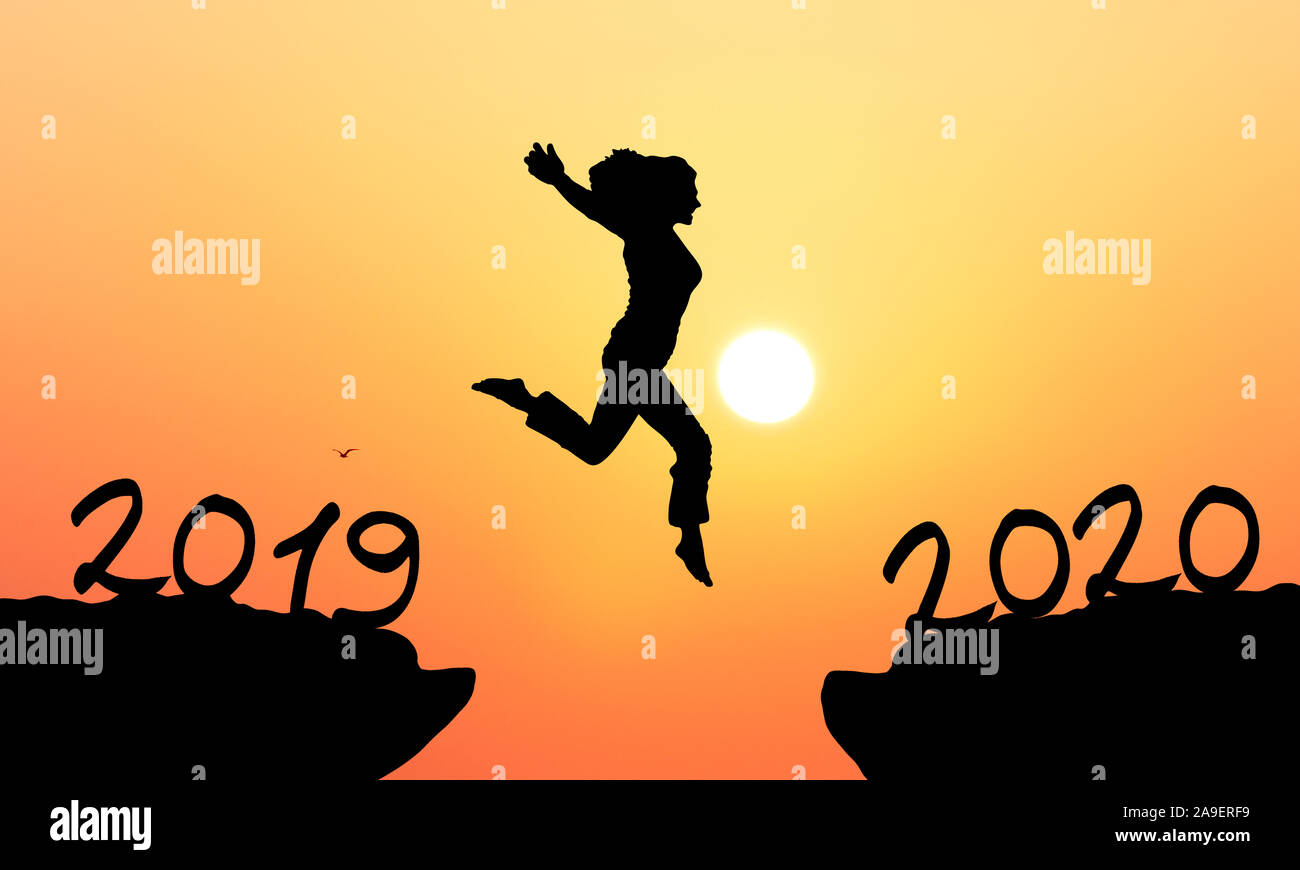 Jump en 2020 Banque D'Images