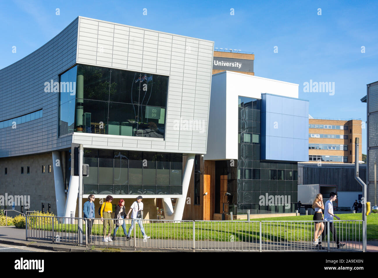 Queensgate, Campus de l'Université de Huddersfield, Queensgate, Huddersfield, West Yorkshire, England, United Kingdom Banque D'Images