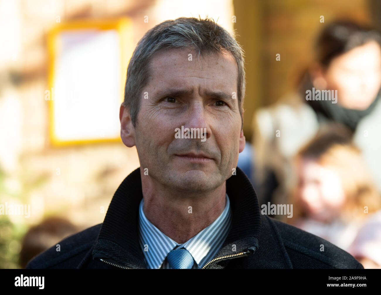 14 novembre 2019, le Brandebourg, Fürstenberg : Robert Philipp, Maire de Fürstenberg/Havel. Photo : Soeren Stache/dpa-Zentralbild/dpa Banque D'Images