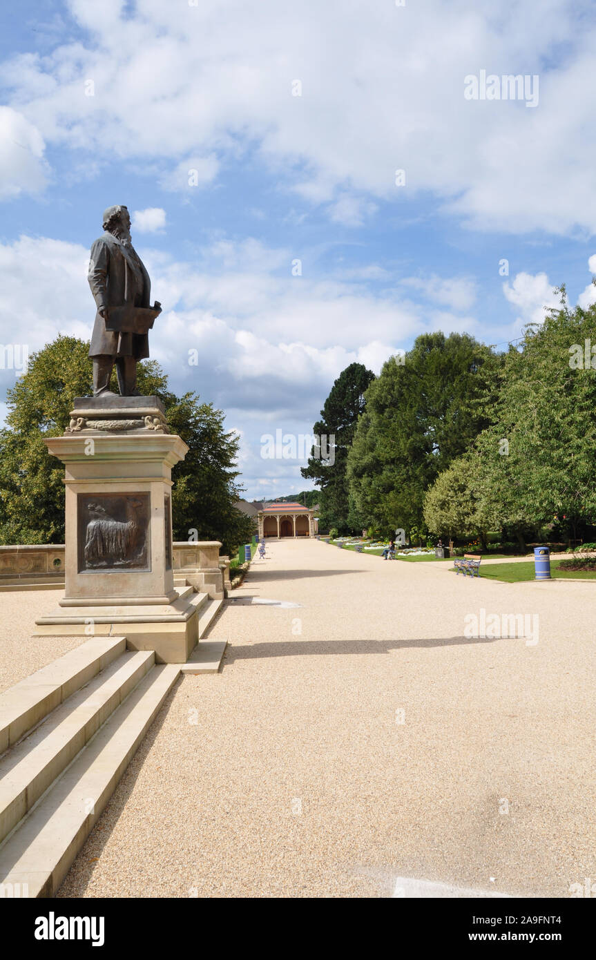 La statue de sel de Titus, Roberts park , Saltaire, Yorkshire Banque D'Images